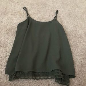 olive green tank top